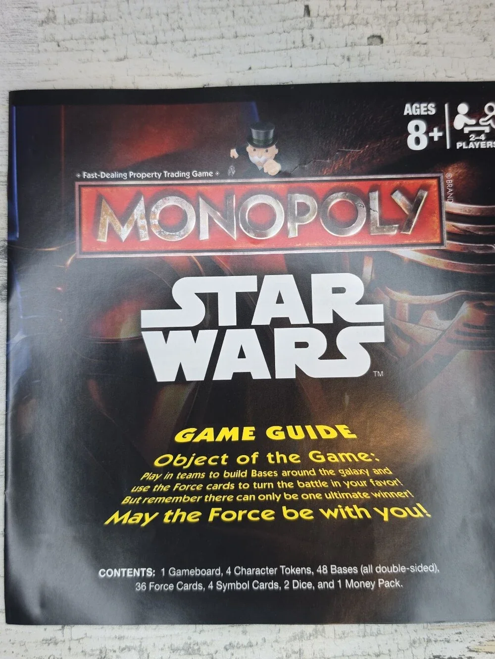Star Wars Monopoly Force Awakens Board Game Complete New Open Box Figures Sealed